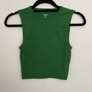 TNA Action Muscle Butter Tank Green XXS (Fits XS) | Aritzia